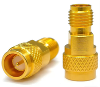 Adaptateur coaxial RF haute fréquence QSMA/SMA-JK1, connecteur coaxial à ondes millimétriques, matériau en cuivre, 50 ohms, 10 MHz-18 GHz