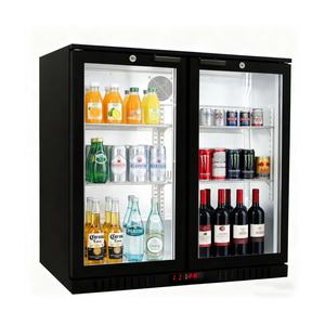 Enfriador de bebidas y aperitivos para barra, mostrador o tienda de conveniencia, con altura personalizada, bajo mostrador, con 2 puertas de vidrio. - Product Image 2