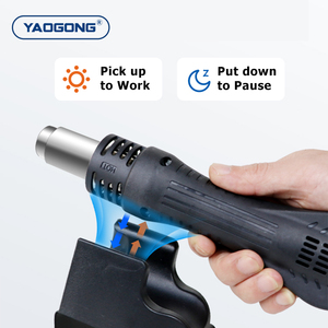 YAOGONG 8878D 750W <span class=keywords><strong>Pistola</strong></span> <span class=keywords><strong>de</strong></span> Aire Caliente Portátil con Termostato Ajustable <span class=keywords><strong>para</strong></span> Reparación <span class=keywords><strong>de</strong></span> Teléfonos y Placas Base SMD - Product Image 2