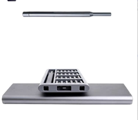 Set Obeng 24-in-1 dengan Kotak Pegangan Aluminium Magnetik Presisi dan Mata Obeng Baja S2 untuk Perbaikan Ponsel, Laptop, dan Jam Tangan