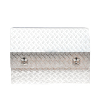 High Side Full Opening Aluminium Tool Boxes with Drawers and Shelf 3/4 Opening Toolbox Truck Box Storage Box