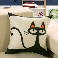 Housses de coussin carrées modernes en faux lin imprimées en 3D, personnalisées, directement de l'usine, pour la décoration de la maison et des hôtels, écologiques