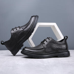 Zapatos de Vestir de Cuero Genuino para Hombre Joven, Ligeros, Suaves, Cómodos, con Cierre de Cordones, Transpirables, con Suela de Goma - Product Image 3