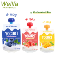Bolsas Réutilisable Quad Seal Gelée Boisson Boisson Bébé Alimentaire Bec Poche Purée De Fruits Jus Yaourt Bec Emballage Poche