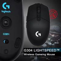 Logitech G304 Mouse Gaming Nirkabel 12000DPI Sensor Optik 6 Tombol Mouse Ringan untuk PC Laptop Esports FPS MOBA Game