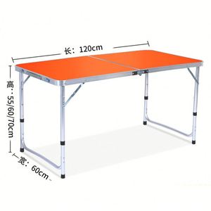 โต๊ะปิกนิกอลูมิเนียมพับได้ - ชุดโต๊ะตั้งแคมป์แบบพกพาสำหรับ 4 ที่นั่ง - Product Image 4