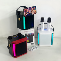 Machine de karaoké sans fil Bluetooth WJ-A928 avec deux microphones pour adultes, enfants, fêtes, bureau