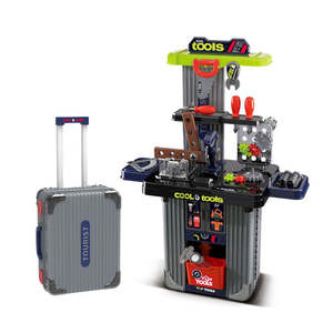 Nouvelle boîte à outils jouet pour enfants, ensemble d'outils d'ingénierie 2 en 1, atelier STEM, jeu de simulation, établi de construction pour tout-petits - Product Image 6