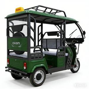 Triciclo Eléctrico para Pasajeros Adultos 2026, Triciclo <span class=keywords><strong>Taxi</strong></span> de 1000W con Techo para Pasajeros - Product Image 5