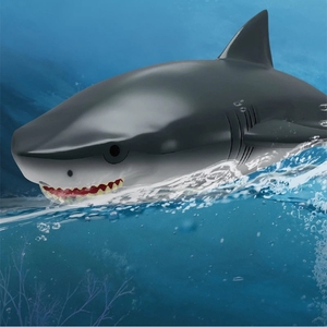 Barco de Control remoto de tiburón de simulación, dos en uno, 2,4G, alta velocidad, larga duración, Submarino, lancha eléctrica de agua, juguete - Product Image 2