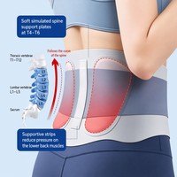 Ceinture de soutien lombaire fine et légère pour le sport, soulagement de la douleur de la hernie discale et fatigue due à une position assise prolongée