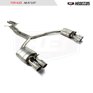 Pour <span class=keywords><strong>AUDI</strong></span> <span class=keywords><strong>A6</strong></span> A7 C7 C8 3.0T – Système d'échappement performance à soupape, en acier inoxydable 304, soudure de précision, Plug and Play, haute qualité - Product Image 6