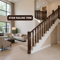 Balustre et poteau de balustrade torsadés en bois massif pour escalier moderne, taille personnalisée, OEM