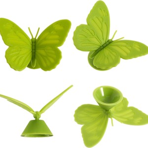 Juego de 10 Marcadores de Copas de Vino de Silicona con Diseño de Mariposa <span class=keywords><strong>para</strong></span> Bodas, Fiestas, Bares, Accesorios <span class=keywords><strong>para</strong></span> Copas de Vino de Silicona - Product Image 2