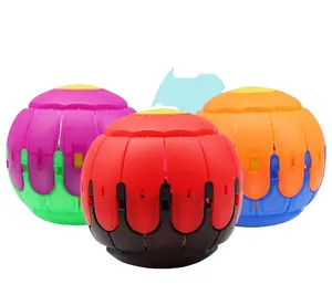 2022 New Children's Bouncing Flying Saucer Ball Outdoor Activities Magic UFO Balls Toy Light Vent Ball For Boys and Girls