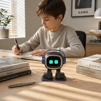 Robot électronique intelligent pour animaux de compagnie EMO : détection tactile, réveil vocal, jeu de table interactif, assistant de bureau
