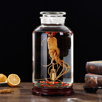1,5 L 2L 5L 7,5 L 15L 20L Bocal en verre de stockage de grande capacité Réservoir Kimchi Bocal à cornichons Bouteille en verre de vin de ginseng