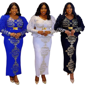 sachin and babi light blue dress African print midi gowns: effortless beauty, endless compliments 😍  Stunning Ankara midi gown styles inspiration suitable for church, casual,  official and wedding events 😍 #styleinspiration #ankara #fashion main image 0
