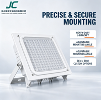 Projecteur modulaire 50-250W haute puissance pour extérieur, étanche IP65, boîtier en aluminium, angle de faisceau 120°, blanc chaud