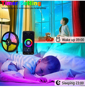 Tira de <span class=keywords><strong>Luces</strong></span> <span class=keywords><strong>Led</strong></span> Rgb 5050, resistente al agua, control remoto, inteligente, 10m, 2835, <span class=keywords><strong>wifi</strong></span>, <span class=keywords><strong>Alexa</strong></span>, Tuya - Product Image 5