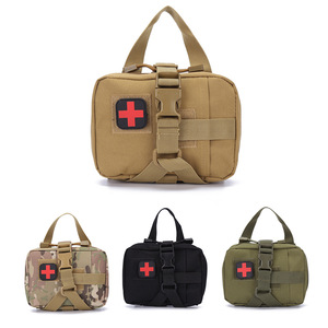 Trousse de premiers secours tactique kaki compacte, sac de survie d'urgence pour l'extérieur, pochette de rangement pour l'alpinisme et le camping - Product Image 5