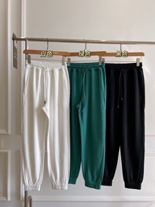 Pantalones de mujer de rizo francés de alta calidad baratos al por mayor personalizados pantalones de chándal sueltos para correr de niña - Product Image 2