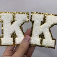 Patch brodé en tissu sergé 3D, Logo personnalisé OEM, lettres et chiffres, en fer à repasser, à vendre