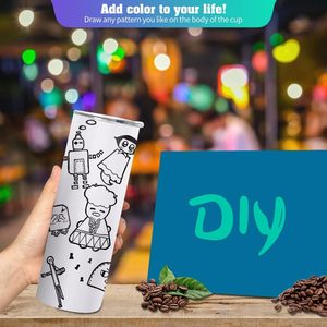 แก้วเก็บความเย็นแบบสุญญากาศขนาด 20 ออนซ์ สำหรับงานซับลิเมชั่น จำนวนมาก ขอบเรียบ ทรงตรง ผลิตจากสแตนเลส พร้อมกล่องบรรจุแยกชิ้น - Product Image 6