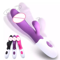 Vibromasseur à 10 vitesses, étanche, en silicone, pour clitoris et point G, vibromasseur lapin pour femmes