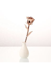 Rose Golden Flower Dipped Real Natural 24K Gold Plated Golden Rose <b>Decorative</b> Rose Figurine <b>Valentine</b> Anniversary Gift - Product Image 6