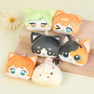 Porte-clés en peluche personnalisé <span class=keywords><strong>Vograce</strong></span> pour meilleure amie, mini-animaux en peluche imprimés sur mesure, vente en gros - Product Image 1