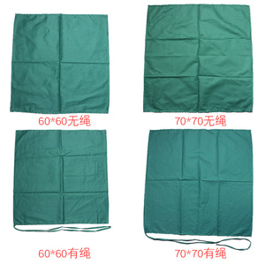 Draps de Stérilisation Chirurgicale 60/70cm Double Couche Vert Foncé en Coton, Housse de Protection pour Instruments, Accessoire à Usage Médical - Product Image 5