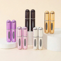 Mini bouteilles de parfum rechargeables portables de 5ml Chargement direct au fond pour les voyages en verre pour les cosmétiques