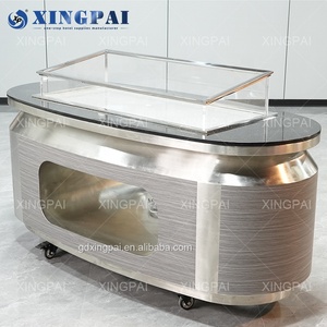 XINGPAI Commercial Catering Equipment Custom Marble Top <strong>Buffet</strong> <strong>Table</strong> Modern Luxury <strong>Buffet</strong> <strong>Tables</strong> for Catering <strong>Buffet</strong> - Product Image 1