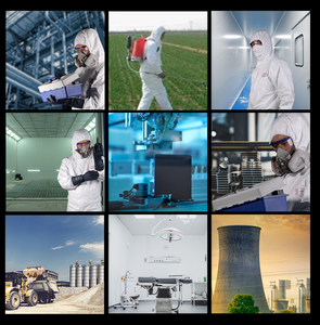 प्रकार 5/6 डिस्पोजेबल लुभावनी फ्लैश कताई कपड़े रासायनिक सुरक्षात्मक सूट - Product Image 6