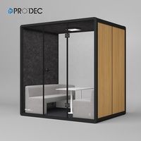 Cabine de réunion acoustique privée avec ensemble de canapé mobilier de bureau sièges de salle de réunion grande cabine espace de stockage de bureau