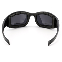 Lunettes tactiques 3 verres interchangeables polarisés anti-rayures pour activités de plein air, unisexes, lunettes de tir, protection UV400, lunettes d'airsoft