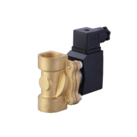 2W200-20 Válvula solenoide normalmente cerrada 12V 24V Válvula solenoide de latón Arranque de presión cero