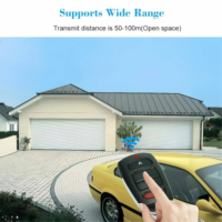Télécommande universelle HCS301 433,92 MHz 6V à code tournant pour porte de garage/porte de portail, fonction automatique, 4 boutons, modèle AG039, portée 50-100m