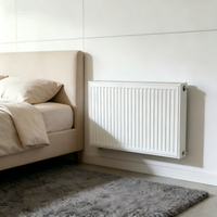 Radiador de Panel de Acero Moderno de Bajo Contenido de Carbono, Tipo 22, Convector de Calefacción Compacto para Sistemas de Calefacción Central