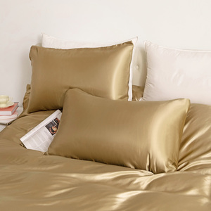 Vua Nữ Hoàng Kích Thước Mượt <span class=keywords><strong>Sheets</strong></span> Duvet Cover Set Chất Lượng Cao Lụa Gối Trường Hợp <span class=keywords><strong>Satin</strong></span> Bộ Đồ Giường Lụa Bộ - Product Image 5