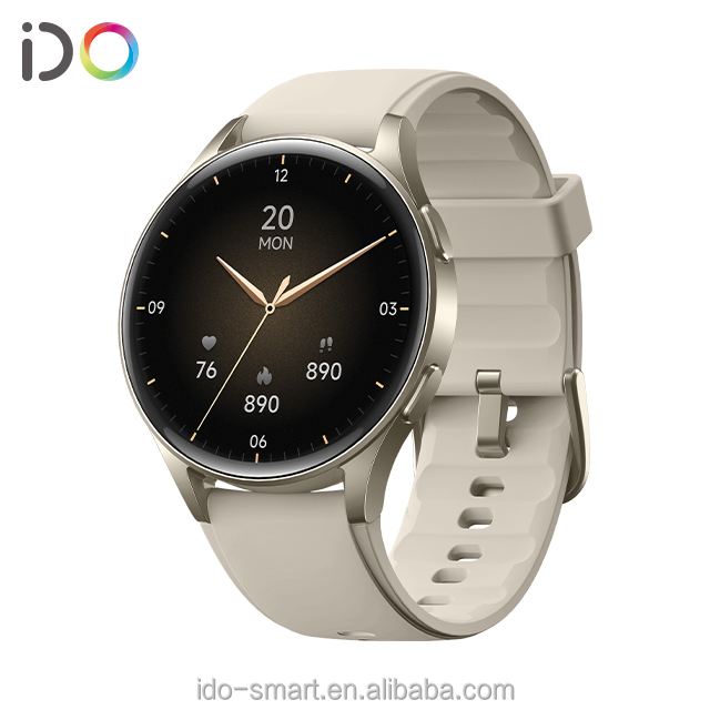 GTX05 Fashion 1.32inch Smart Watch Women BT Call Sport IP68 Screen Heart Rate Monitor Compatible Pressure OEM ODM Manufactures