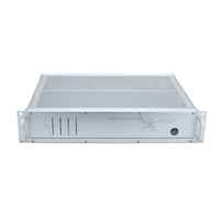 Boîtier de rack industriel 2U 19 pouces en acier galvanisé/alliage d'aluminium conforme à la norme EIA-310 avec poignées, châssis IP54