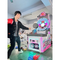 Machine de boxe et de frappe d'amusement de type arcade à monnayeur, en métal, garantie 1 an, version anglaise