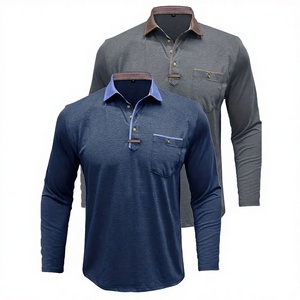 Camisas de Manga Larga para Hombre, de Algodón y Fibra de Bambú, Casuales, con Botones, Clásicas, con Estampado de Goma en Relieve - Product Image 3