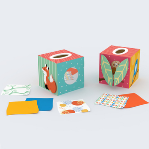 Giocattoli Montessori filatura panno magico deposito giardino educativo giocattolo in legno tessuto bambino apprendimento scatola di fazzoletti colorati per - Product Image 2