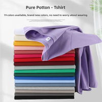 200g Herren Baumwoll-T-Shirt Kurzarm Großhandel Individuell Bedruckte Grafik-Shirts Blanko für DTF-Bildtransferfolien