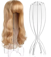 Support de perruque en lucite, fabrication sur mesure, collection Waterdale, présentoir en acrylique pour chapeaux, perruques, casques de jouets
