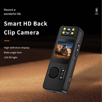 Caméra corporelle 4K HD WiFi 10x-20x étanche IP67, portable, à clipser, pour le sport, avec écran 1,44 pouces, grand angle 140°, batterie 1200 mAh