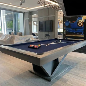 Nouvelle <span class=keywords><strong>table</strong></span> de billard d'extérieur de luxe de 7, 8 ou 9 pieds, design moderne, haute qualité, pour la famille, avec plateau de <span class=keywords><strong>ping</strong></span>-<span class=keywords><strong>pong</strong></span> intégré - Product Image 3